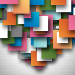 Colorful square empty background - blank quadrat vector design