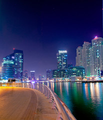 Fototapeta premium Dubai Marina by night