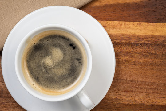 cup of espresso with cane sugar