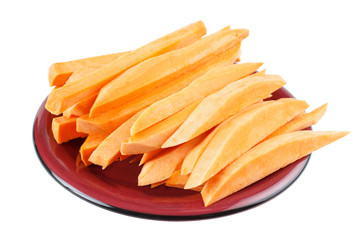 Fry shapes cutted sweet potatoes for making fries - 50898667