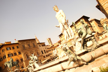 Neptun Brunnen in Florenz © Spectral-Design