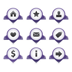 Social media icons (purple)