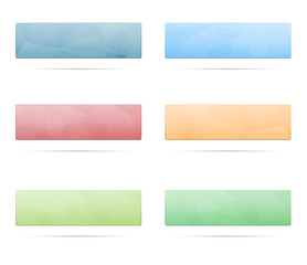 Obraz premium abstract polygon buttons