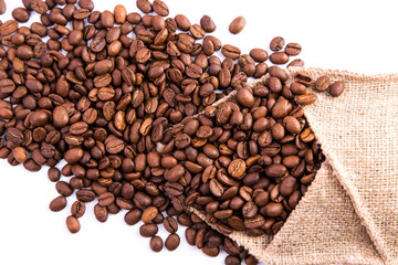 Coffee beans as a background