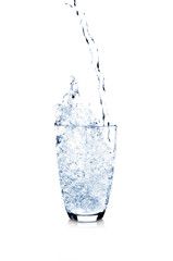 Water Glass Serie, blue toned