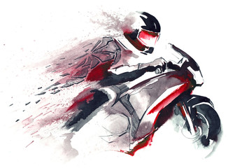 Fototapeta motorcycle racer obraz
