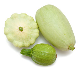 fresh marrow isolated on white background