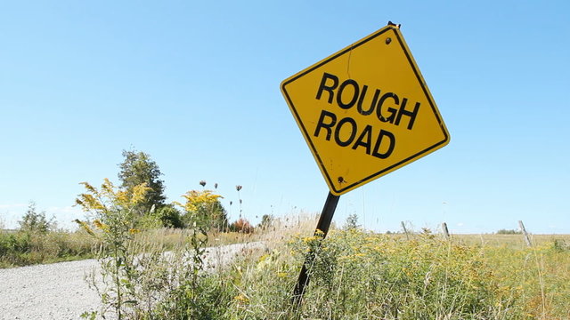 Rough road.