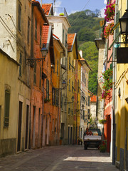 Fototapeta na wymiar Kolorowe aleja w Campo Liguro, Włochy