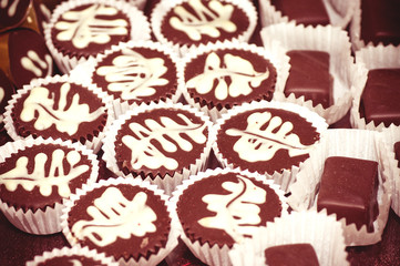 Small tasty cakes with stuffing