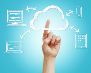 Cloud computing concept