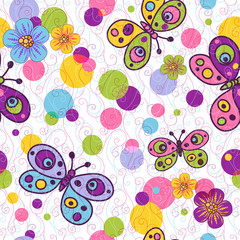 Seamless spring vivid pattern