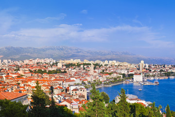 Fototapeta na wymiar Panorama Split, Chorwacja