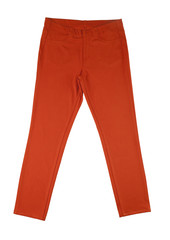 orange pants isolated on white background