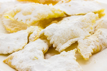 Sfrappole di carnevale bolognesi