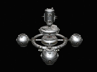 Fototapeta premium Raumstation im Weltall