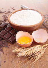 flour and eggs