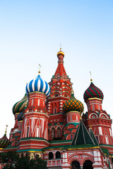 Fototapeta na wymiar St.Basil's Cathedral on Red Square in Moscow