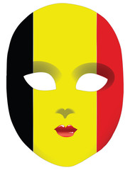 Flag mask Belgium