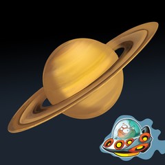Het aliens-thema - ufo - voor kinderen