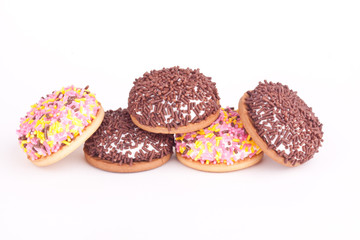 marshmallow cookies with sugar sprinkles