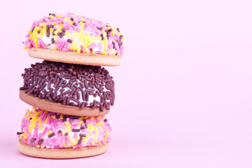 marshmallow cookies with sugar sprinkles