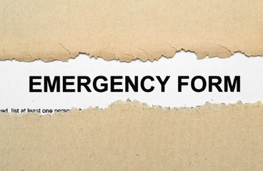 Emergency form