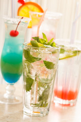 cocktails in the bar