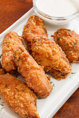 Chicken wings with sauce