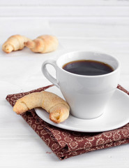 bagels with coffee