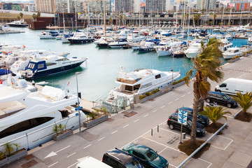 Yachts at Port Forum. Barcelona