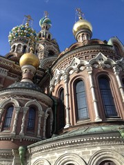 Fototapeta na wymiar The Saviour on the Spilled Blood Cathedral. Sankt-Petersburg 