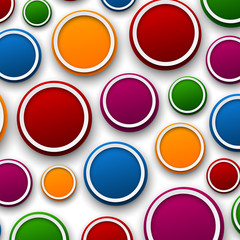 Paper color bubbles.