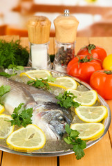 Fresh fish of dorado