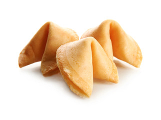 Fortune cookies, isolated on white