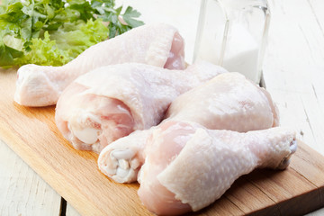 Raw Chicken Drumsticks