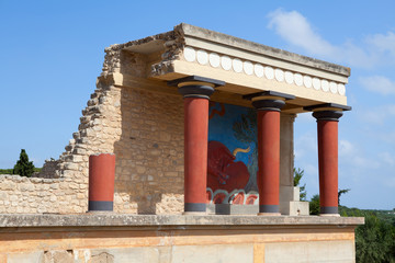 Knossos palace at Crete, Greece.