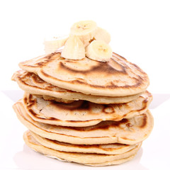 Pancakes with bananas 
