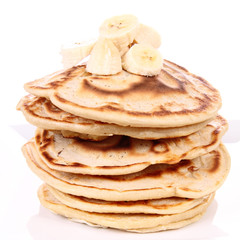 Pancakes with bananas 