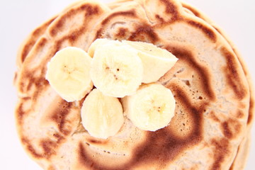 Pancakes with bananas 