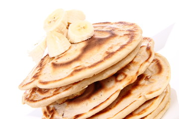 Pancakes with bananas