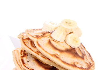 Pancakes with bananas 