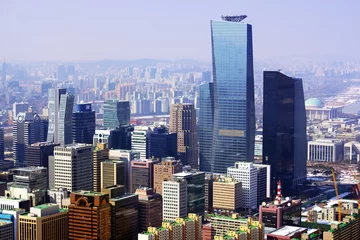 Deurstickers Stad Seoul Korea © SeanPavonePhoto