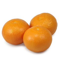 tangerines on a white background