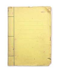 Old yellow folder.