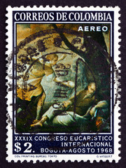 Postage stamp Colombia 1968 The Dream of the Prophet Elias