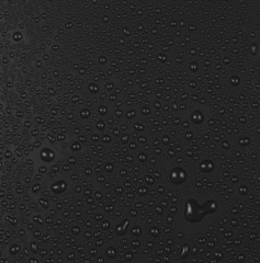 water drops black
