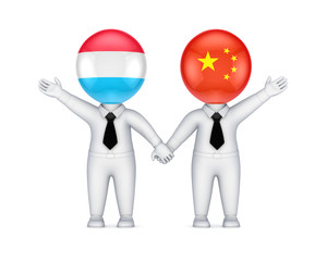 Luxemburgian-chinese parthnership concept.