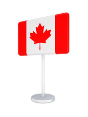 Fototapeta na wymiar Bunner z flagą Kanady.