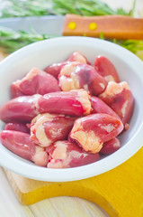 chicken hearts